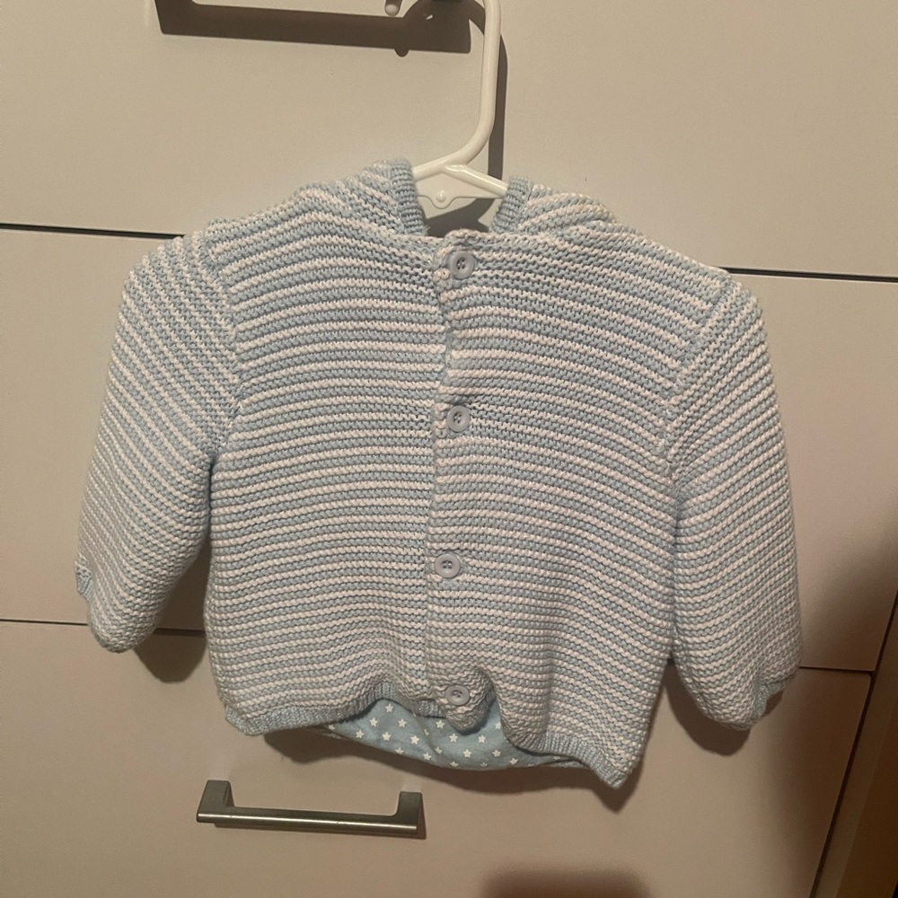 little me Cozy Blue Knit Kids Jacket